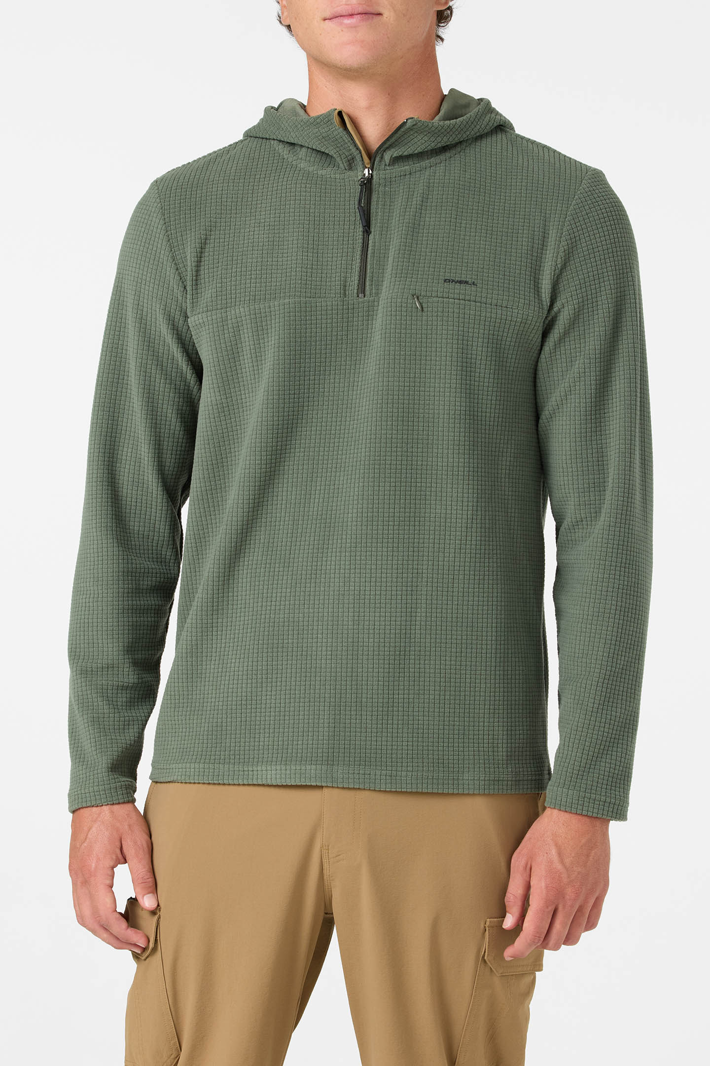 TRVLR Hooded Quarter Zip Long Sleeve Pullover - Image 2