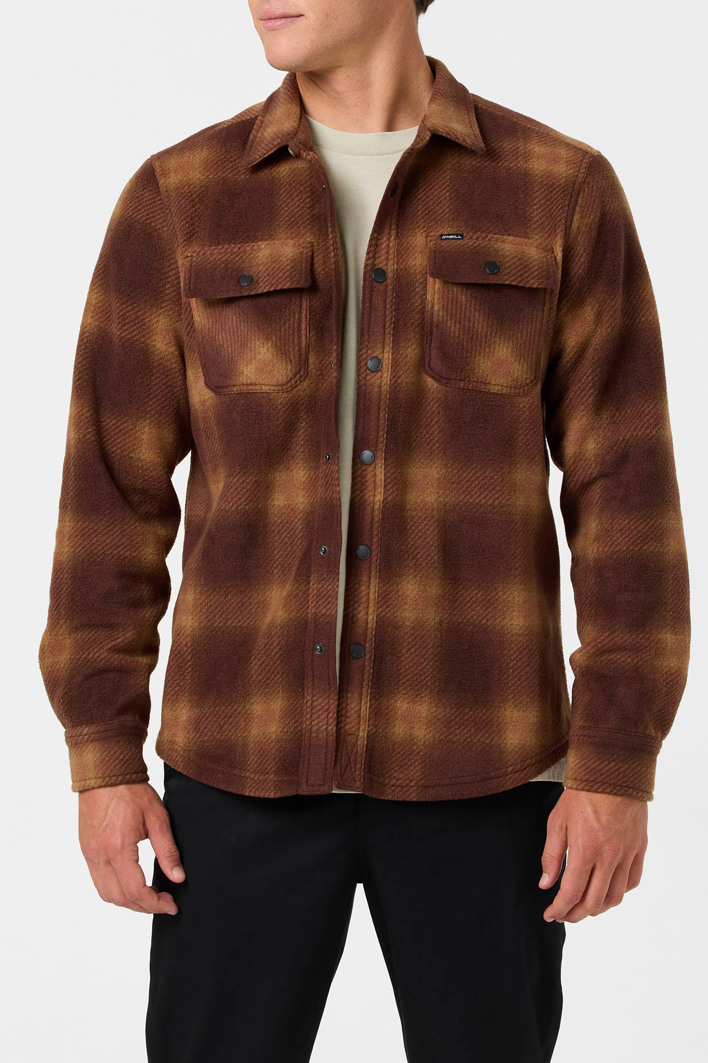 Glacier Plaid Superfleece Long Sleeve Shirt - Image 2