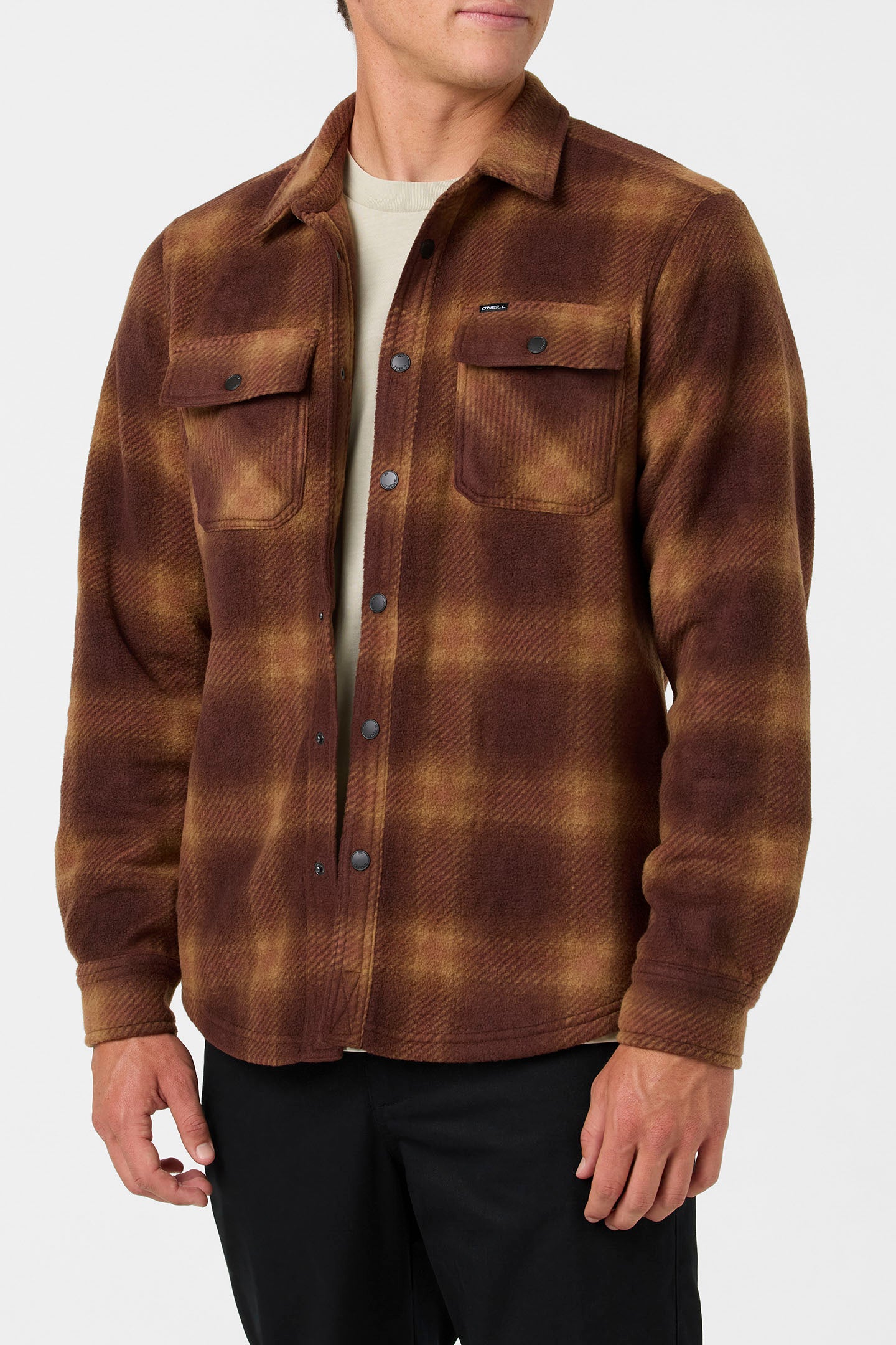 Glacier Plaid Superfleece Long Sleeve Shirt - Image 3