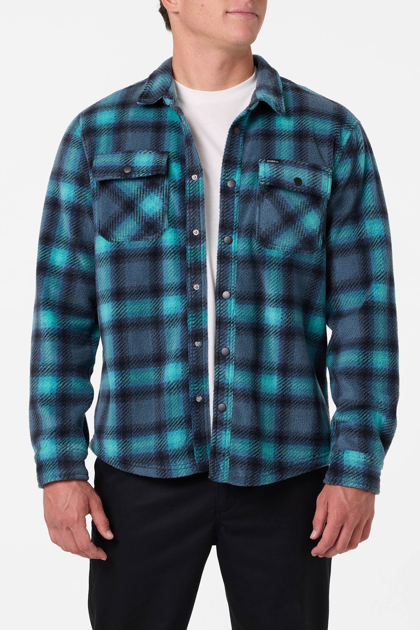 Glacier Plaid Superfleece Long Sleeve Shirt - Image 2