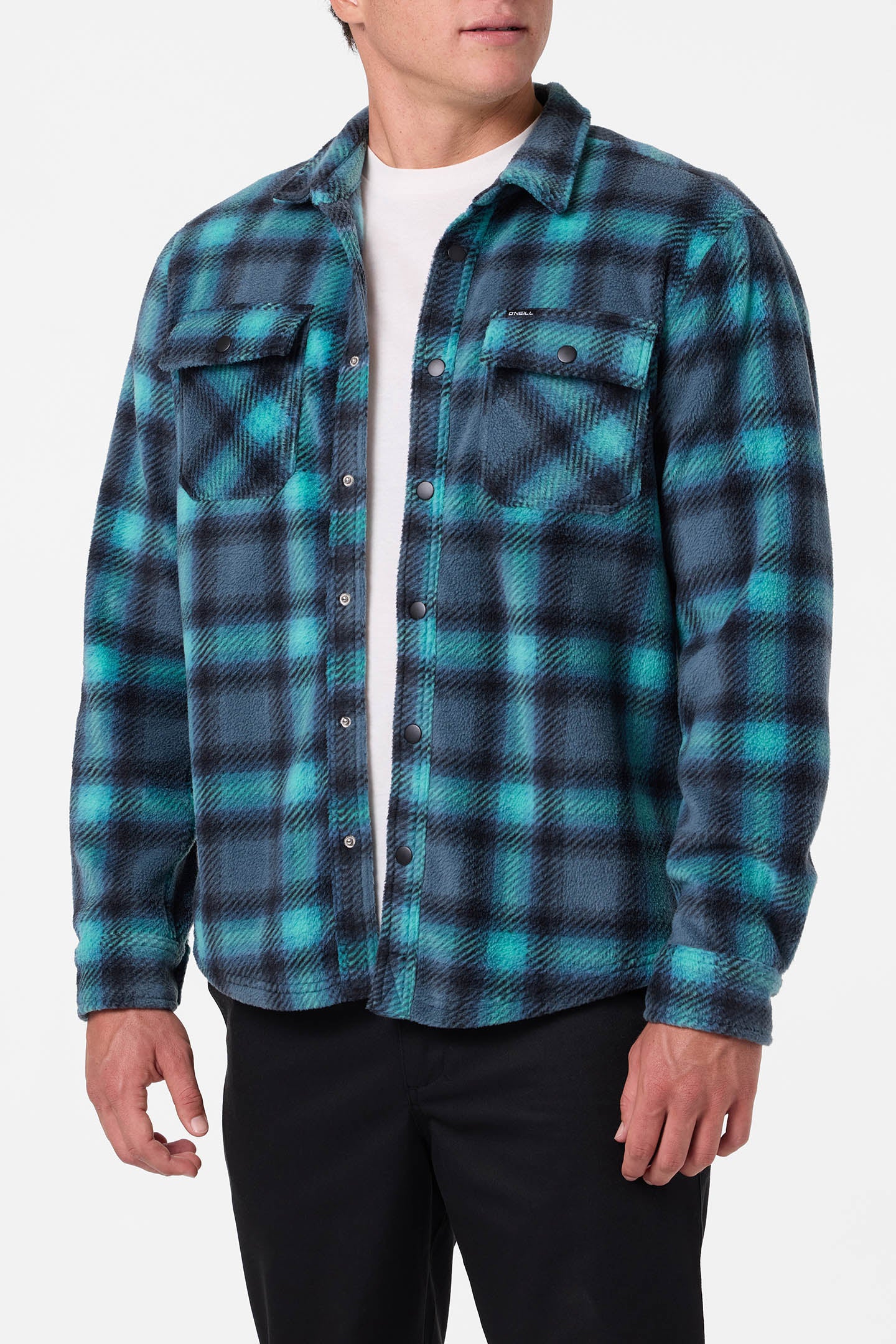 Glacier Plaid Superfleece Long Sleeve Shirt - Image 3