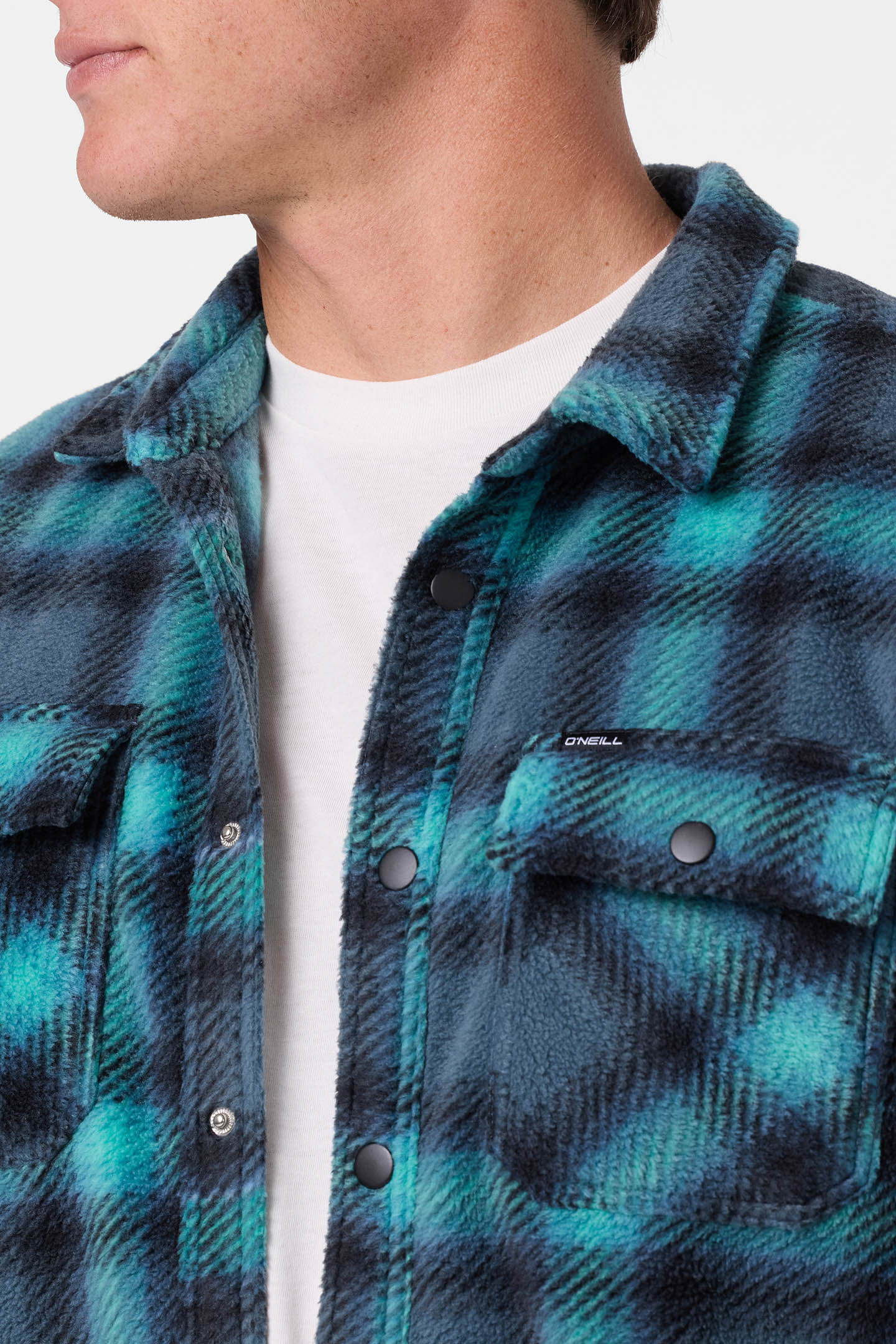 Glacier Plaid Superfleece Long Sleeve Shirt - Image 4
