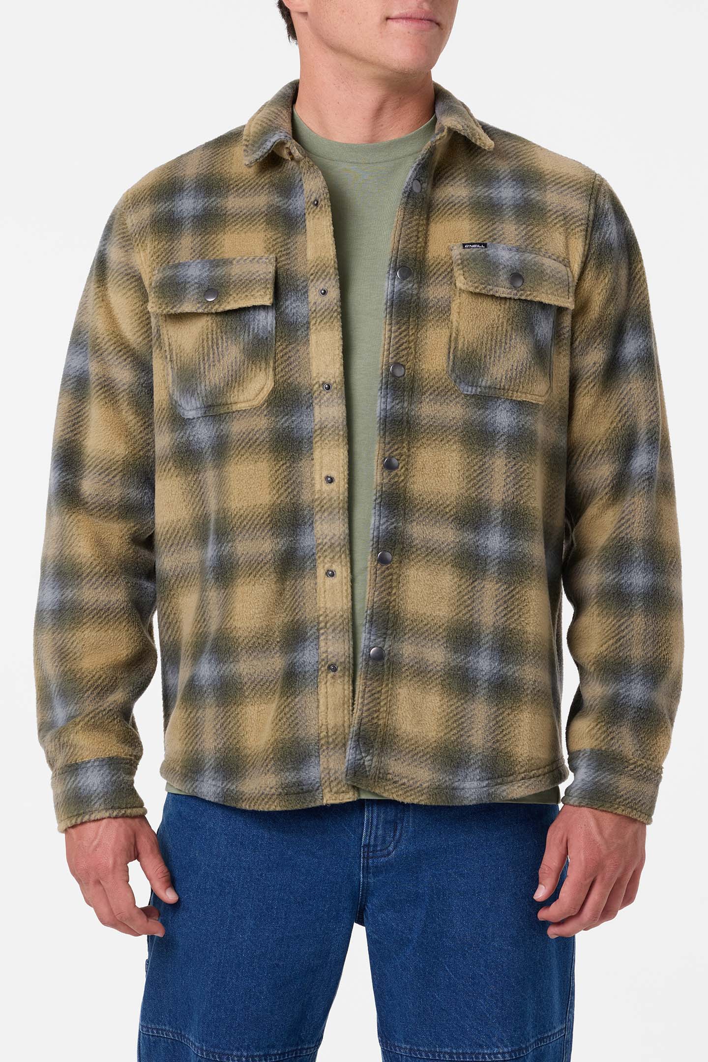 Glacier Plaid Superfleece Long Sleeve Shirt - Image 2