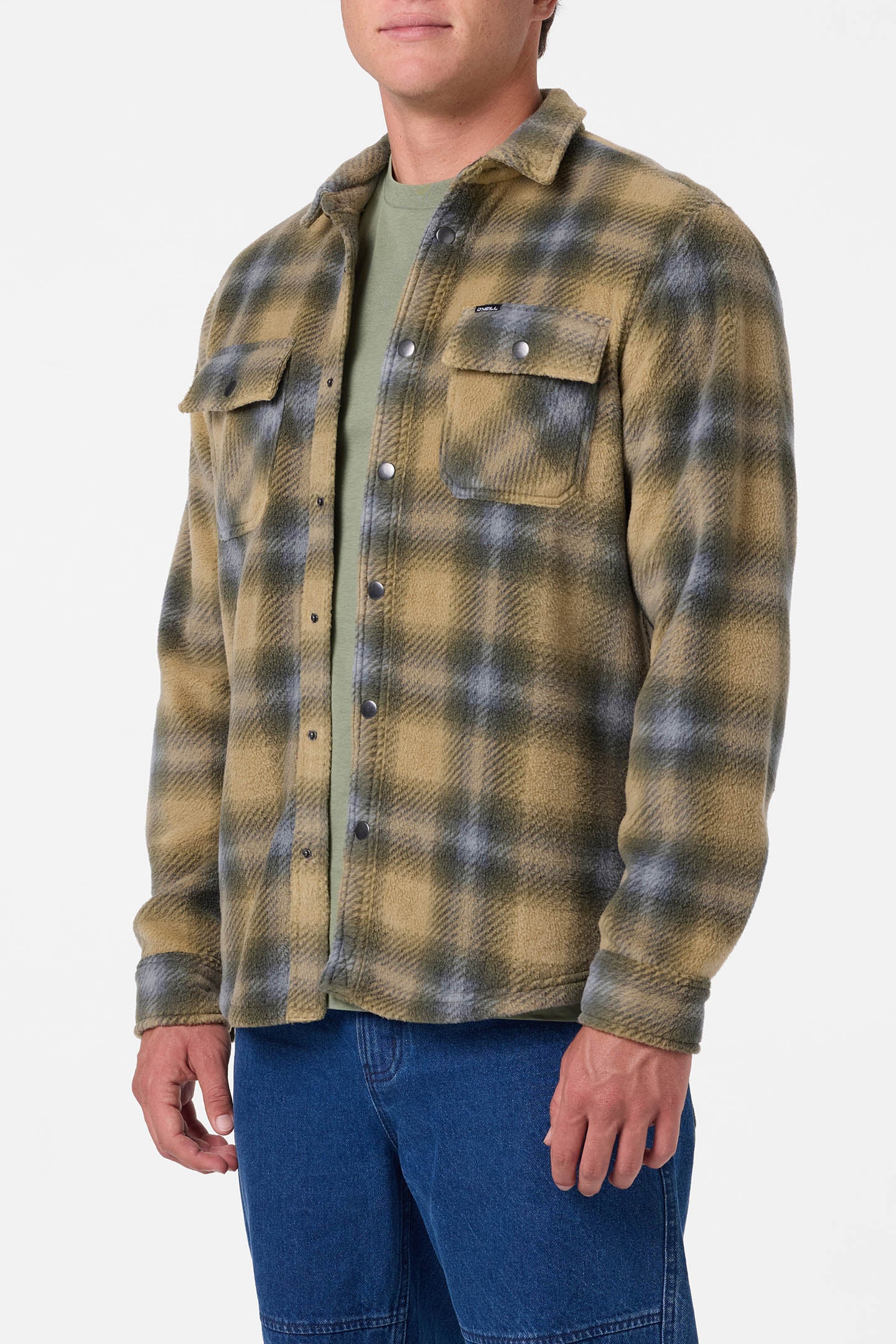 Glacier Plaid Superfleece Long Sleeve Shirt - Image 3