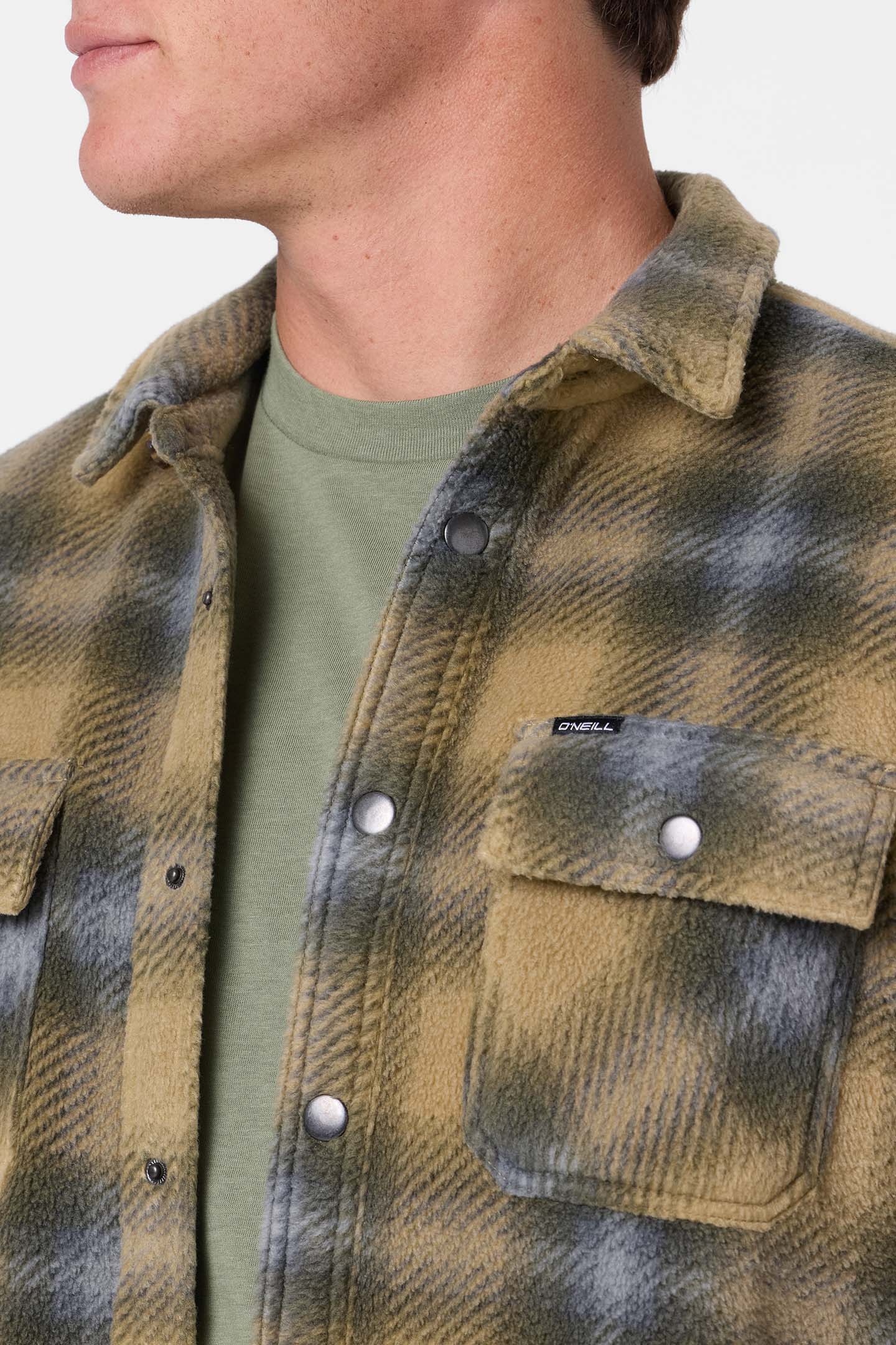Glacier Plaid Superfleece Long Sleeve Shirt - Image 4