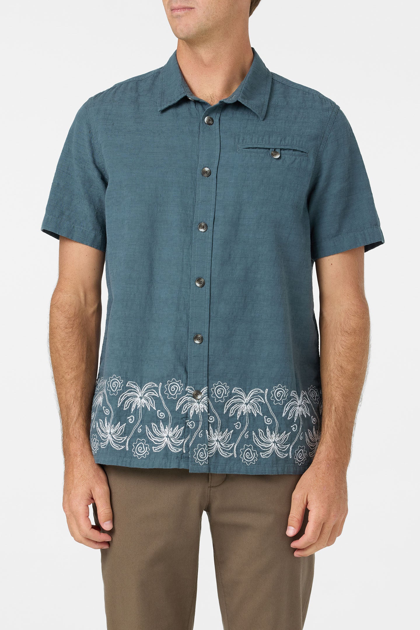 Palm Banded Woven Shirt - Image 2