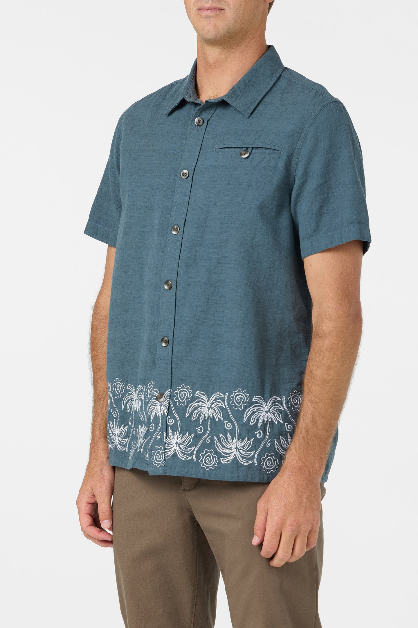 Palm Banded Woven Shirt - Image 3
