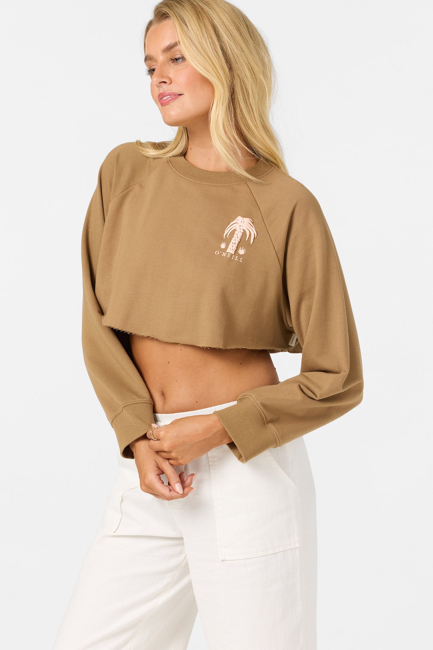 Palm Raw Edge Crop Fleece - Image 5