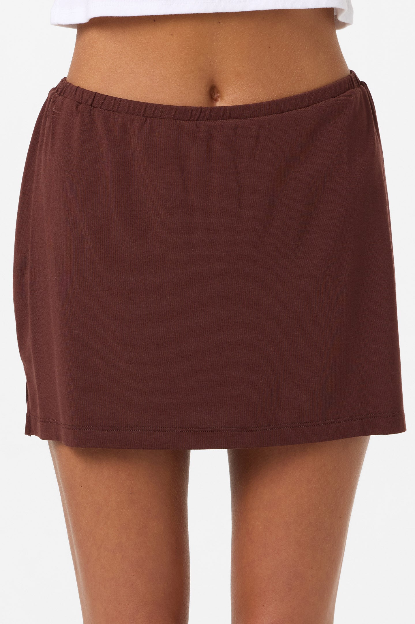 Alyssa Solid Knit Short Skirt - Image 5