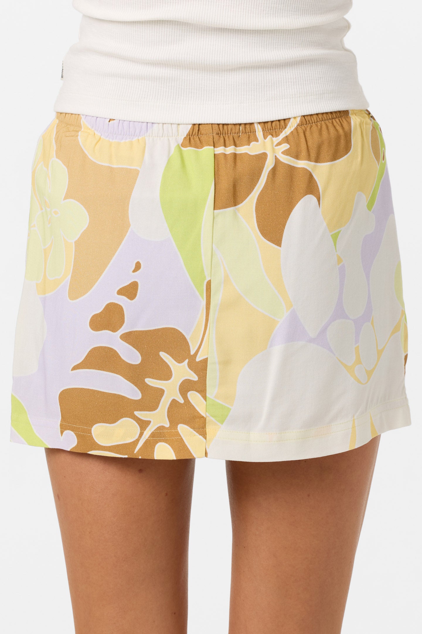 Alyssa Leah Tropical Woven Short Skirt - Image 7