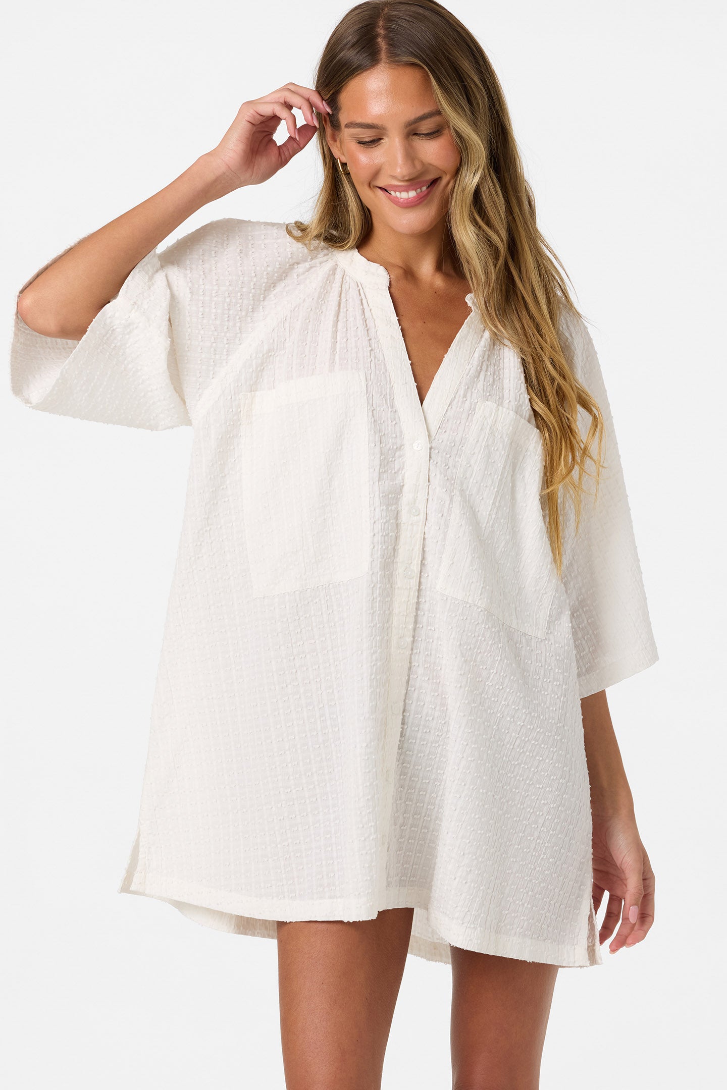 Shay Cover-Up Shirt Dress - Image 6