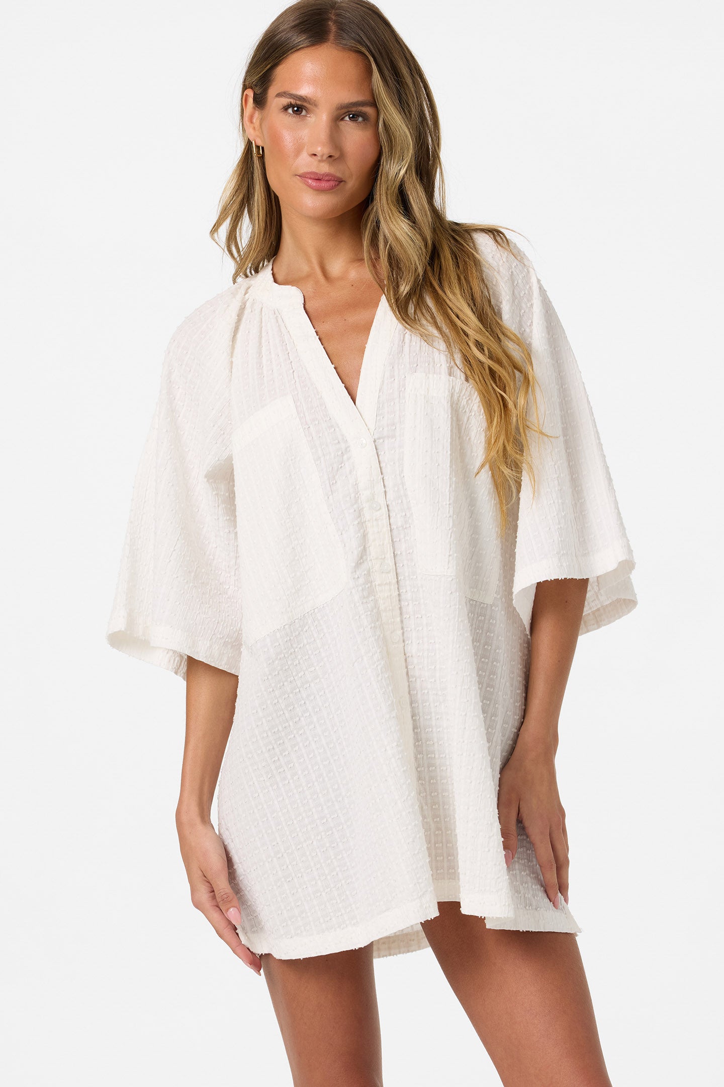 Shay Cover-Up Shirt Dress - Image 2