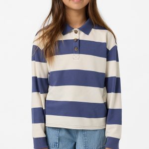 Girl's Kyra Long Sleeve Polo Top