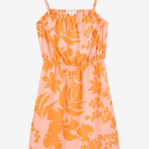 Girl's Alden Tropical Dropout Mini Dress