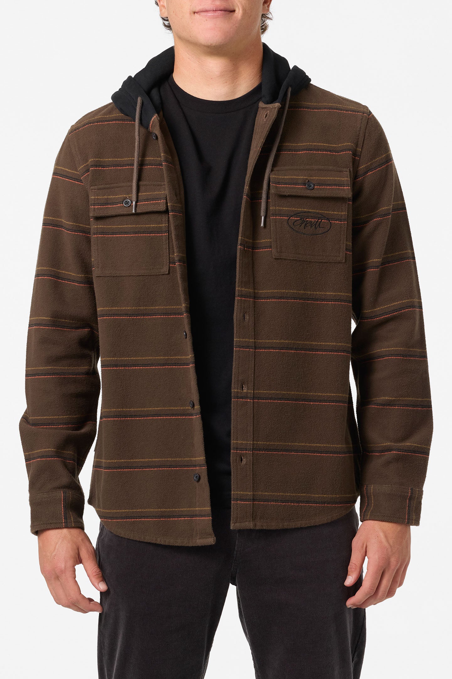 Archer Hooded Flannel Standard Fit Long Sleeve Shirt - Image 2