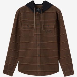 Archer Hooded Flannel Standard Fit Long Sleeve Shirt