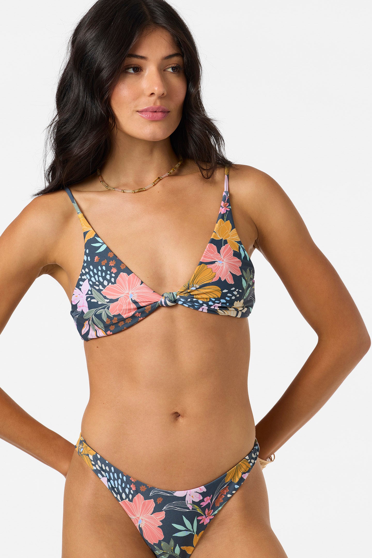 Mila Floral Pismo Bralette Bikini Top