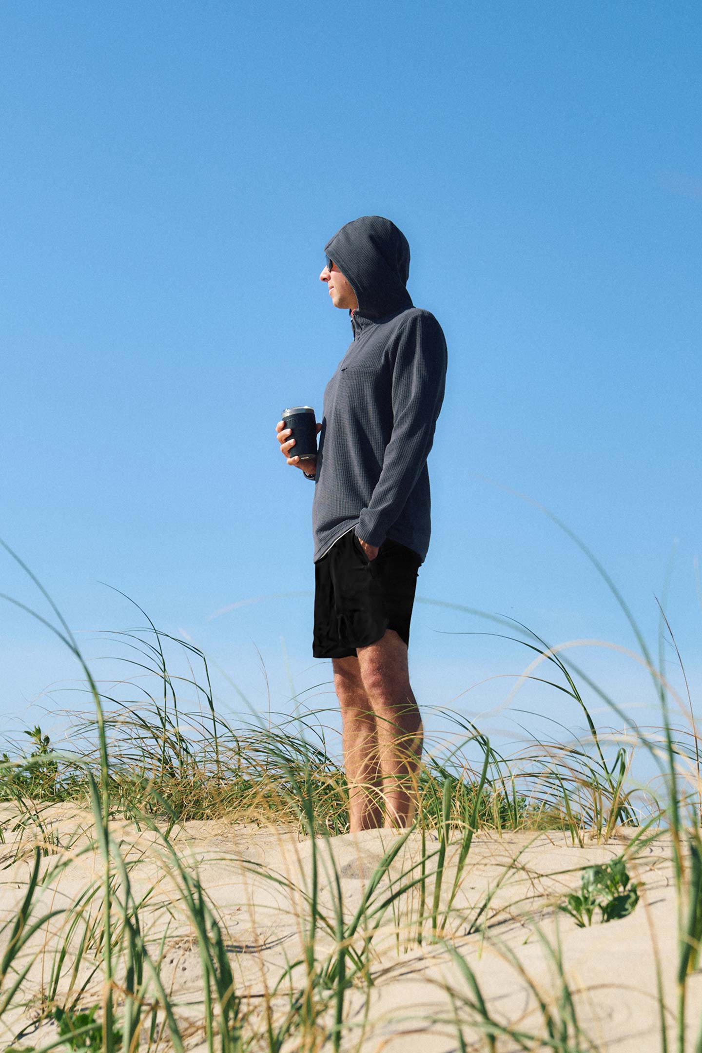 TRVLR UPF Elevated Hooded Long Sleeve Pullover - Image 12