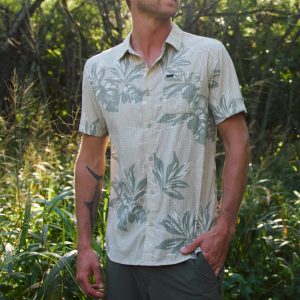 TRVLR Perforated Printed Standard Fit Shirt