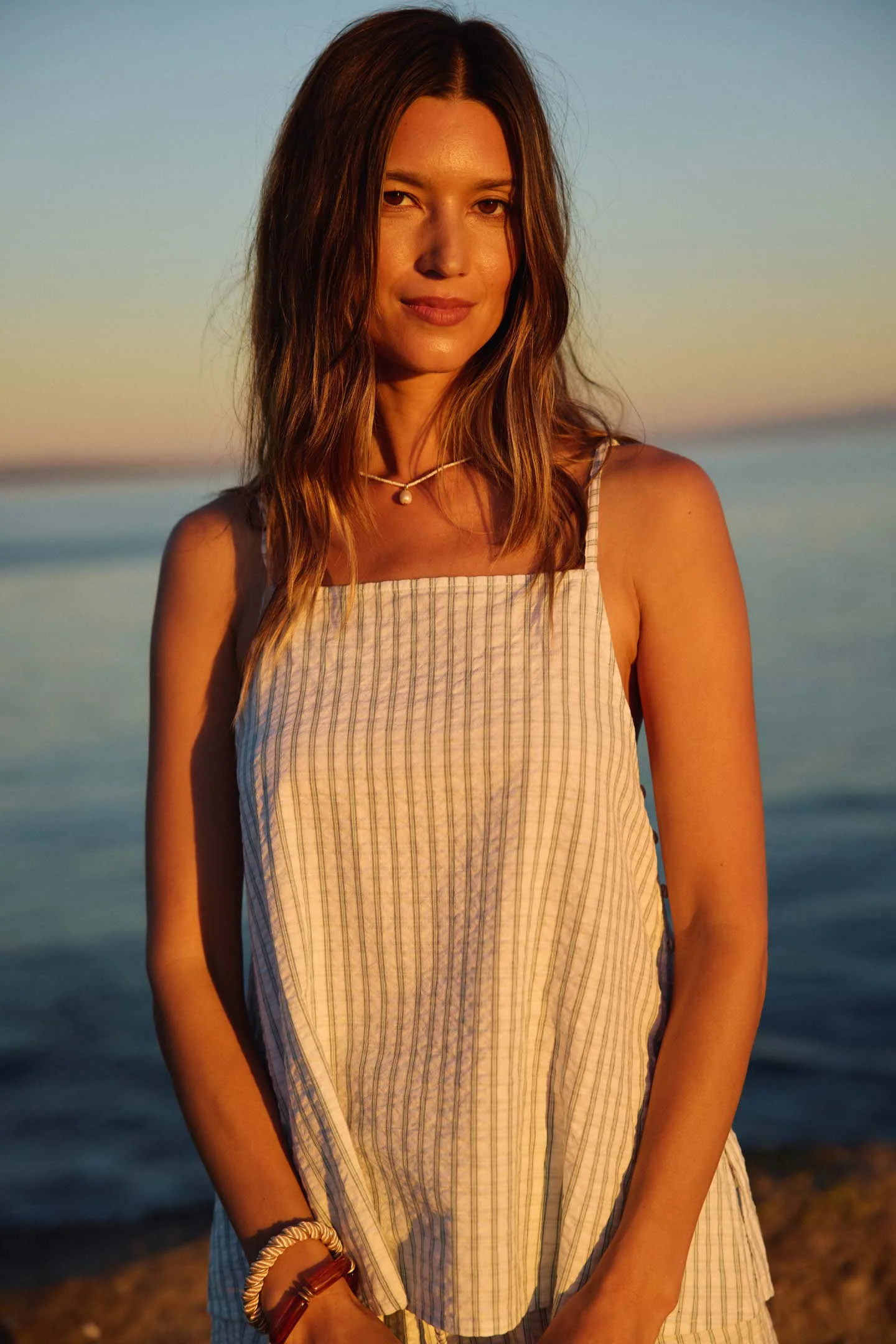 Martina Plaid Tank