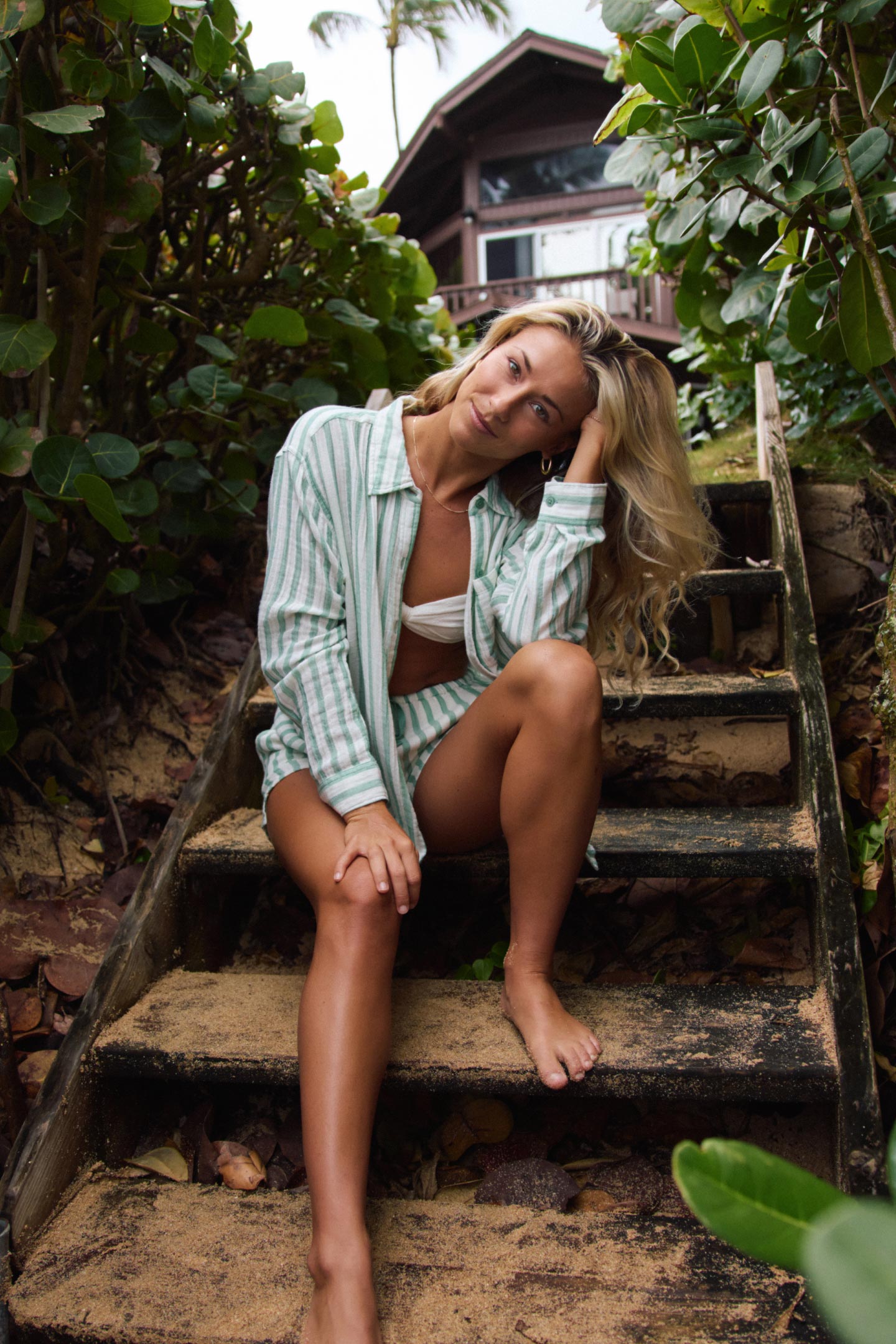Leni Stripe Relaxed Long Sleeve Top