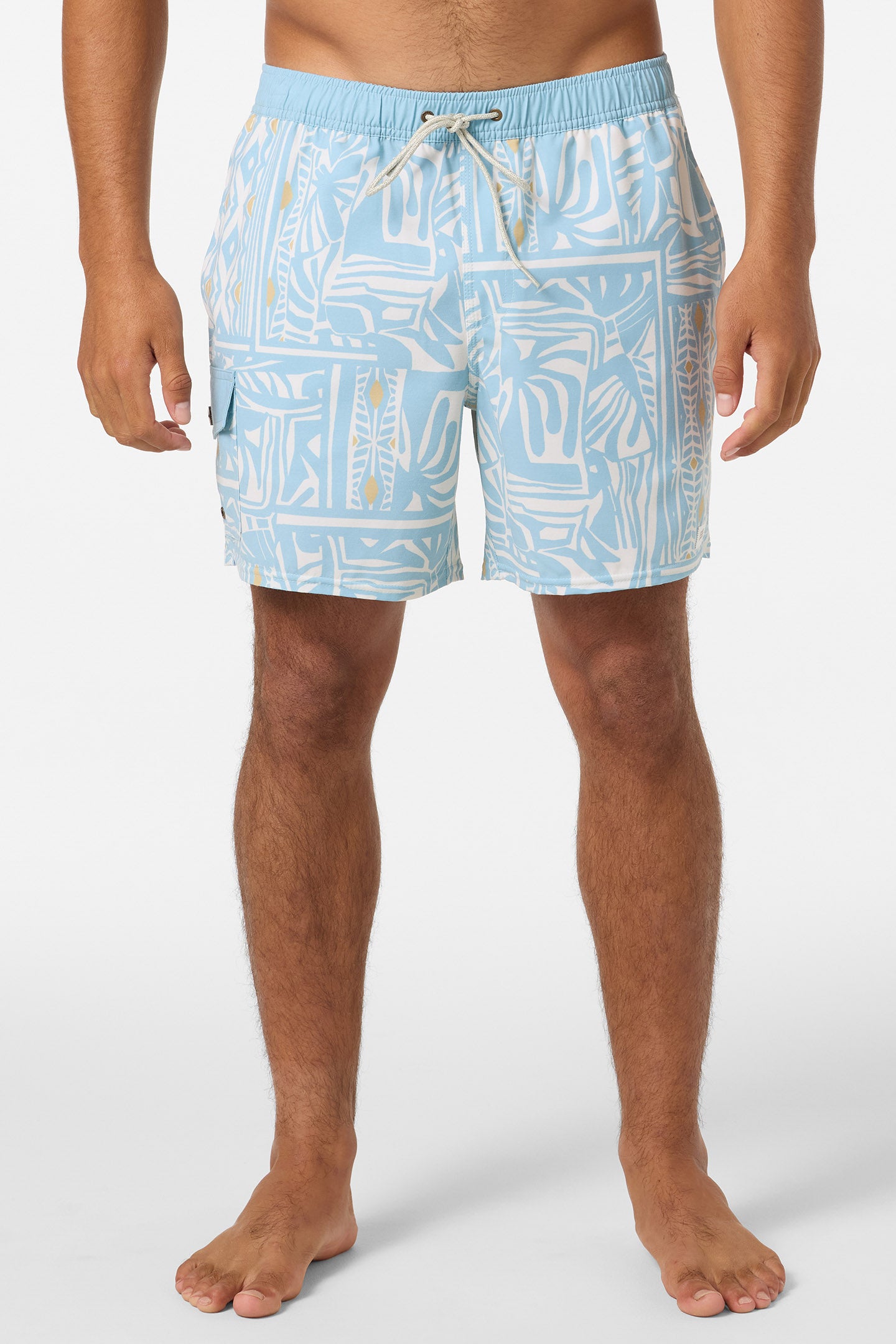 Hermosa Retro 17 Elastic Waist Swim Trunks - Image 2