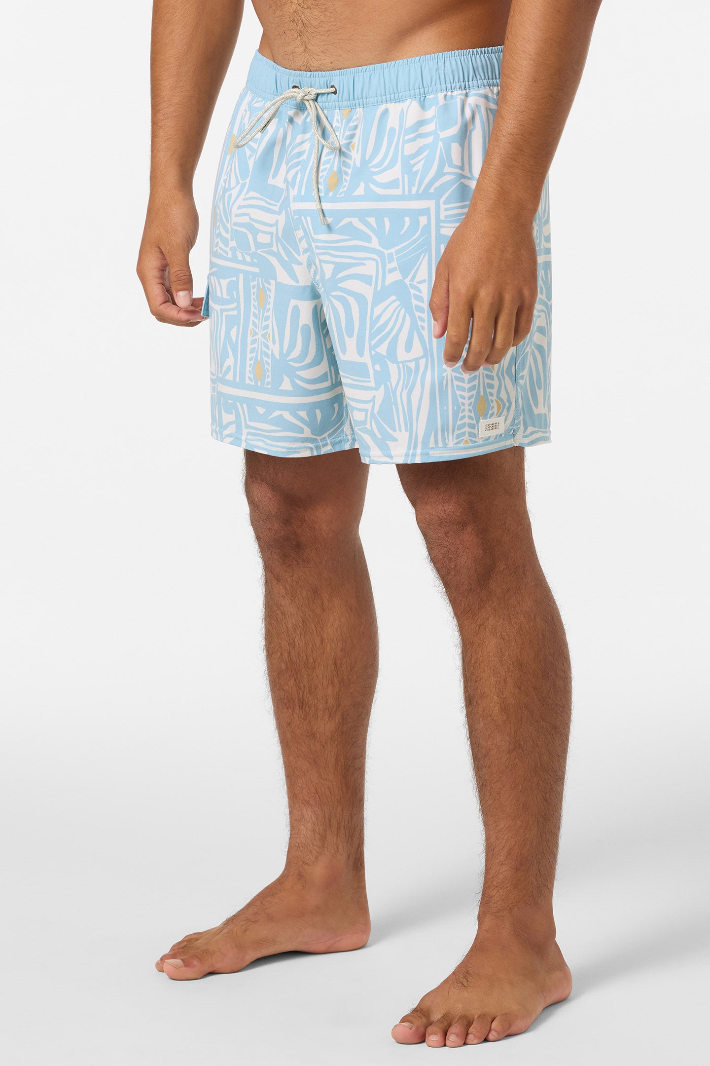 Hermosa Retro 17 Elastic Waist Swim Trunks - Image 3