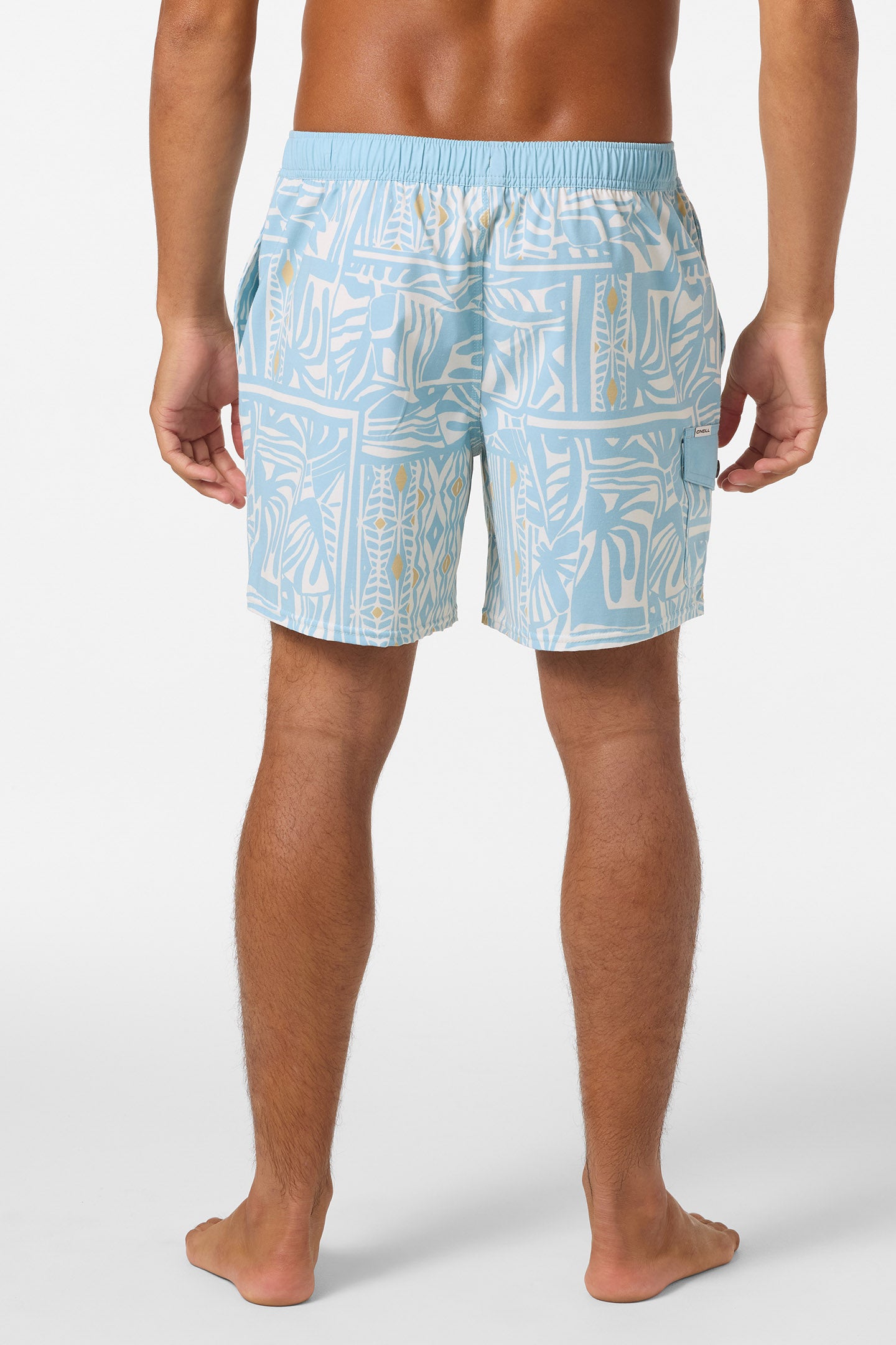 Hermosa Retro 17 Elastic Waist Swim Trunks - Image 4