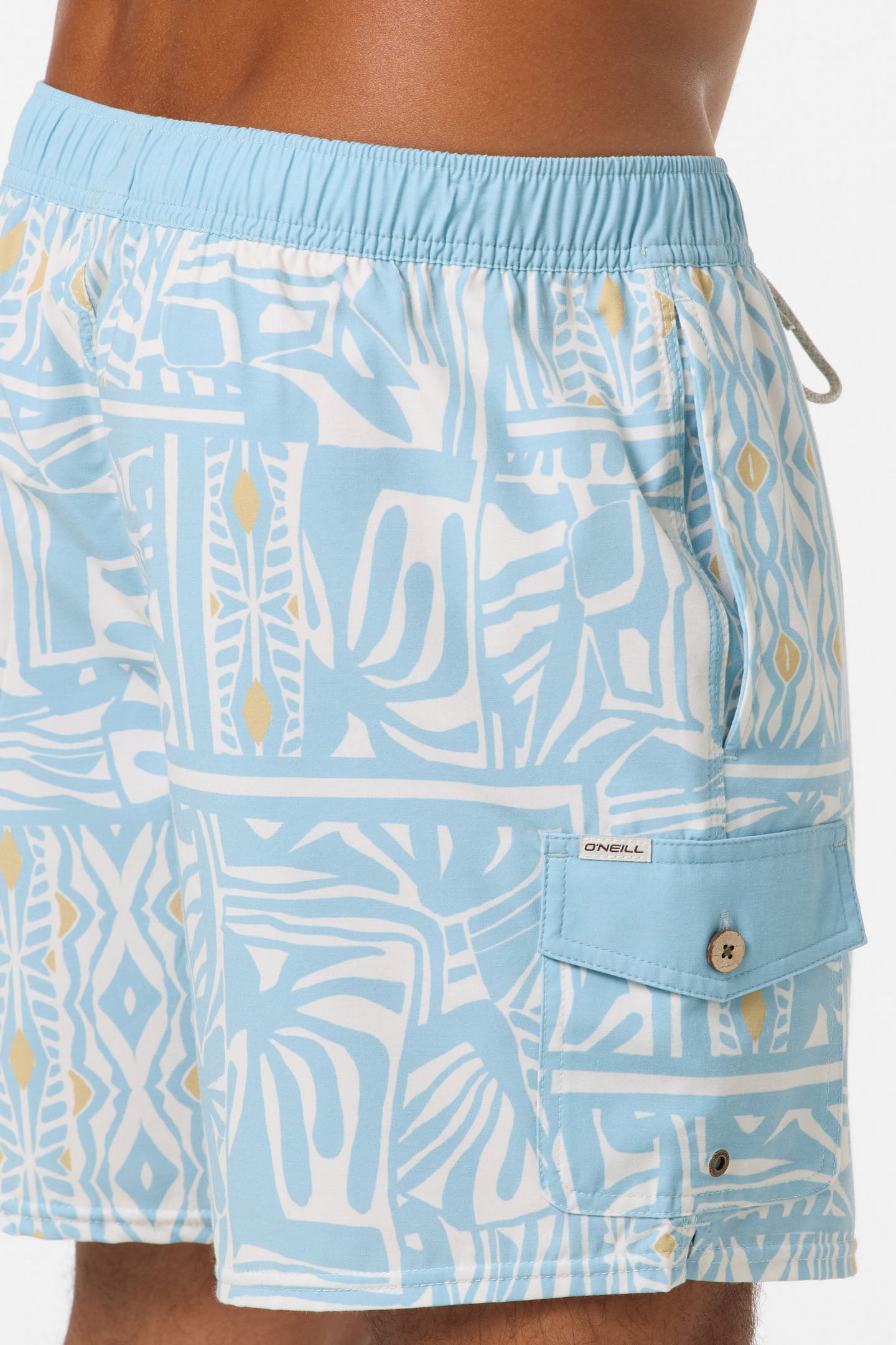 Hermosa Retro 17 Elastic Waist Swim Trunks - Image 5