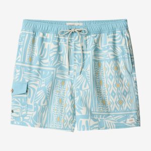 Hermosa Retro 17 Elastic Waist Swim Trunks