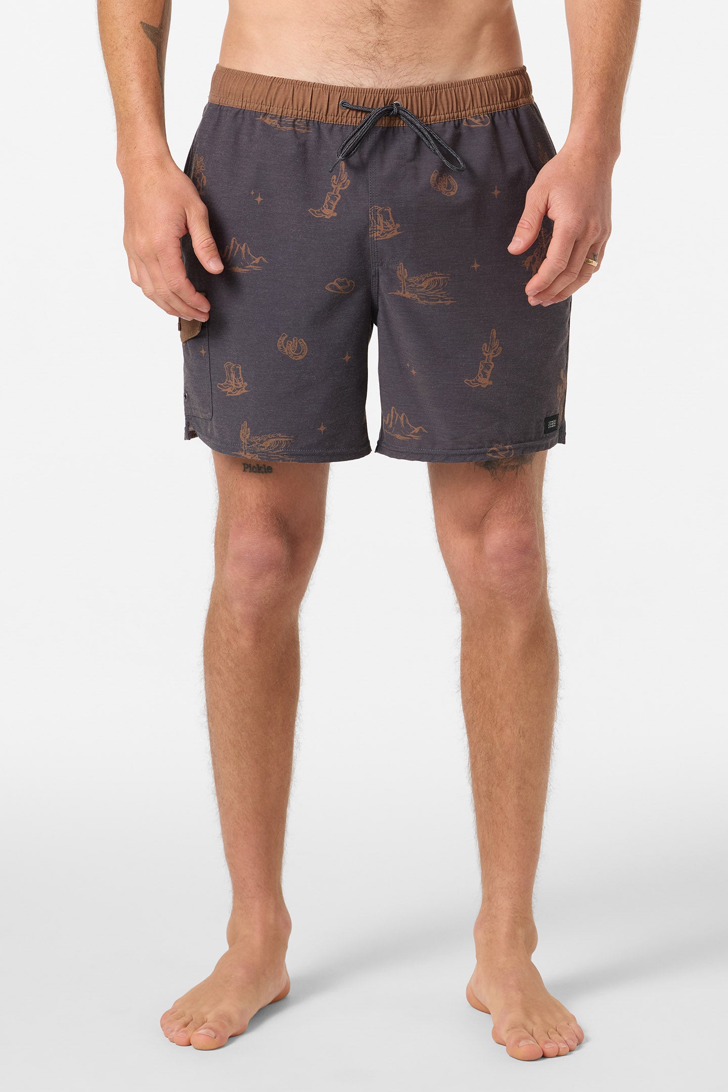 Hermosa Retro 17 Elastic Waist Swim Trunks - Image 2