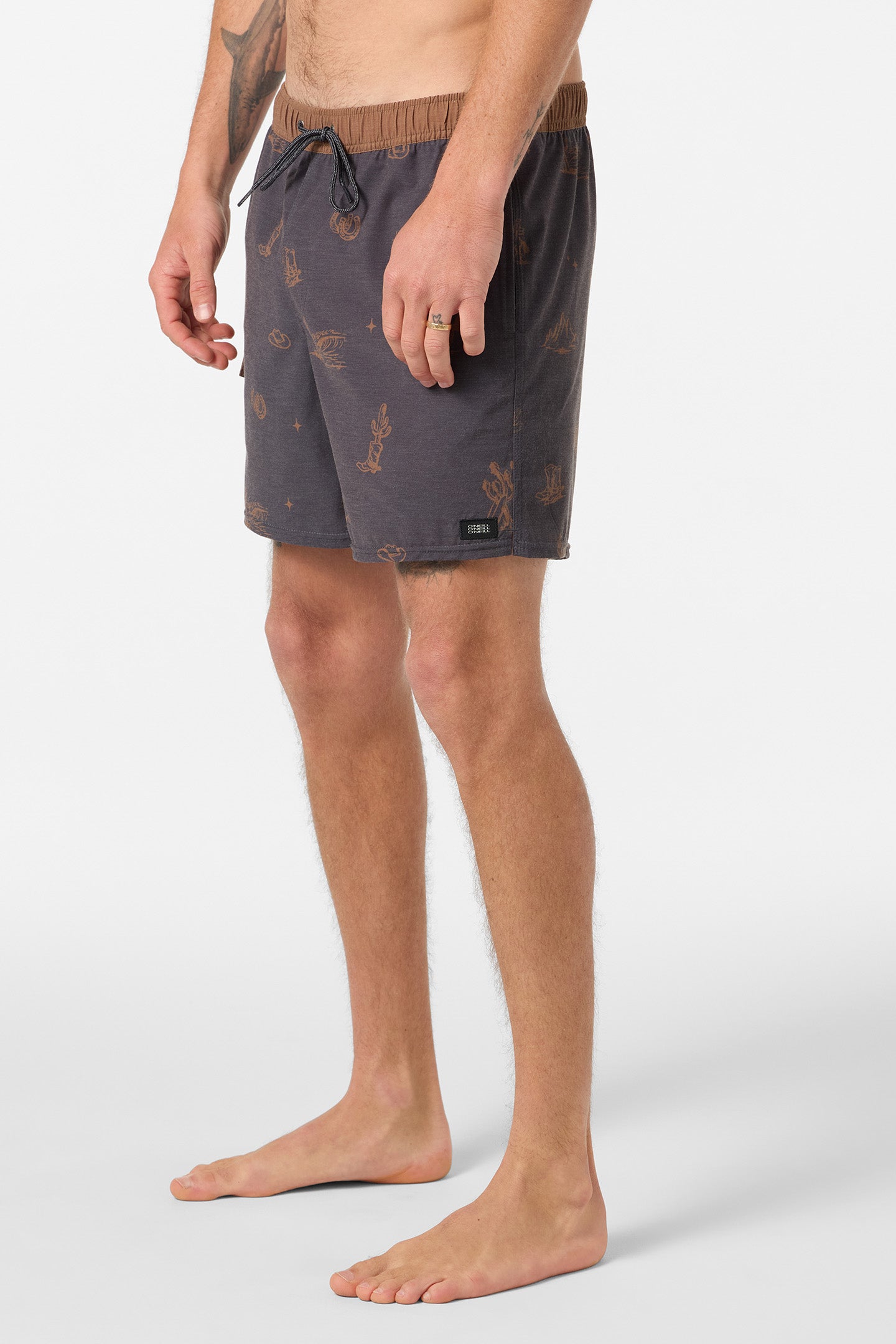 Hermosa Retro 17 Elastic Waist Swim Trunks - Image 3