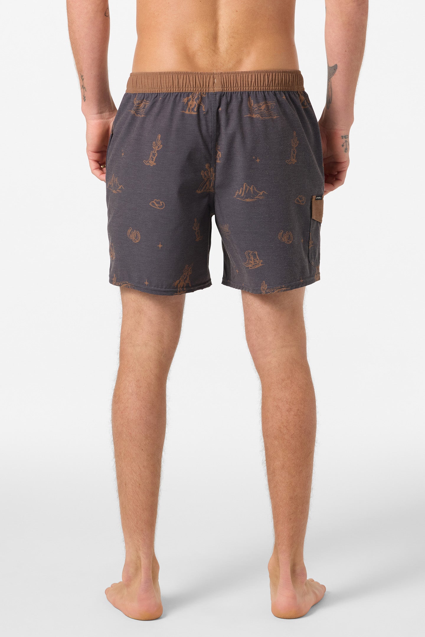 Hermosa Retro 17 Elastic Waist Swim Trunks - Image 4