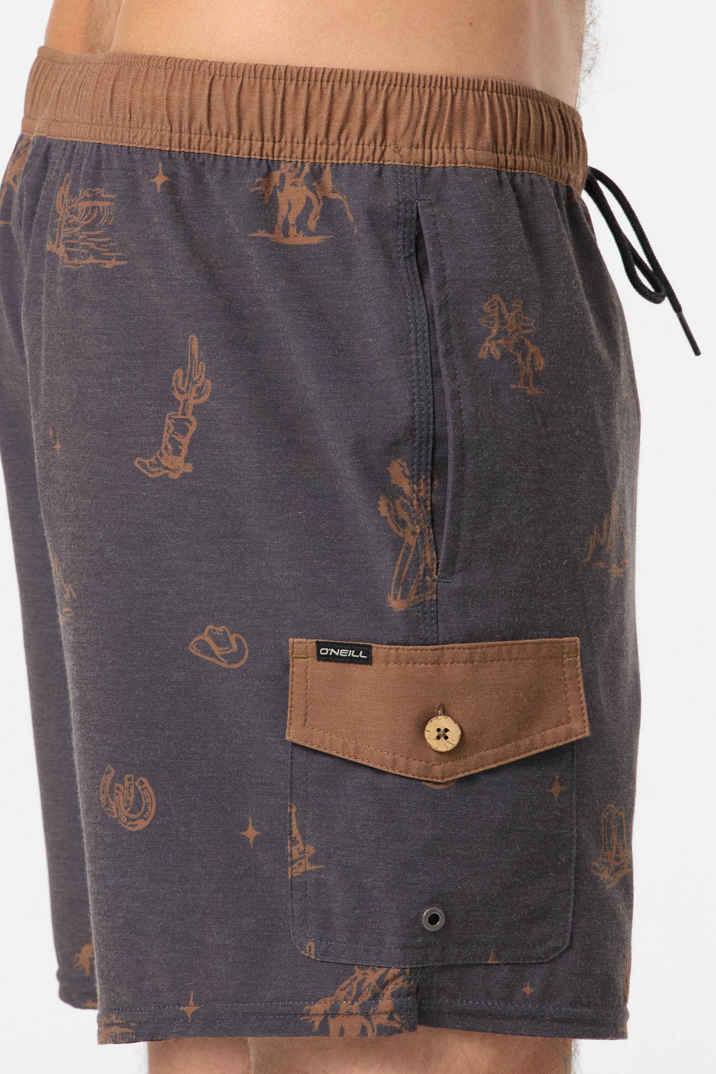 Hermosa Retro 17 Elastic Waist Swim Trunks - Image 5