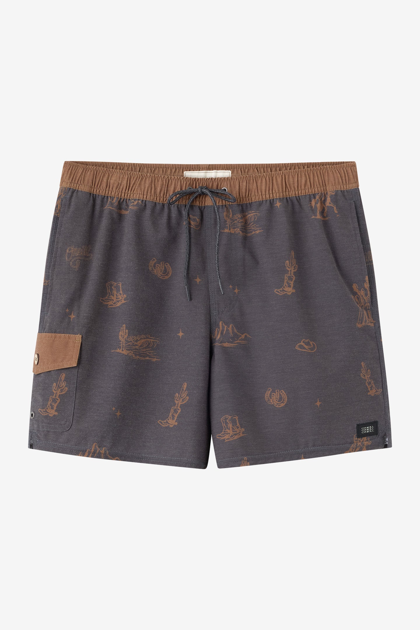 Hermosa Retro 17 Elastic Waist Swim Trunks