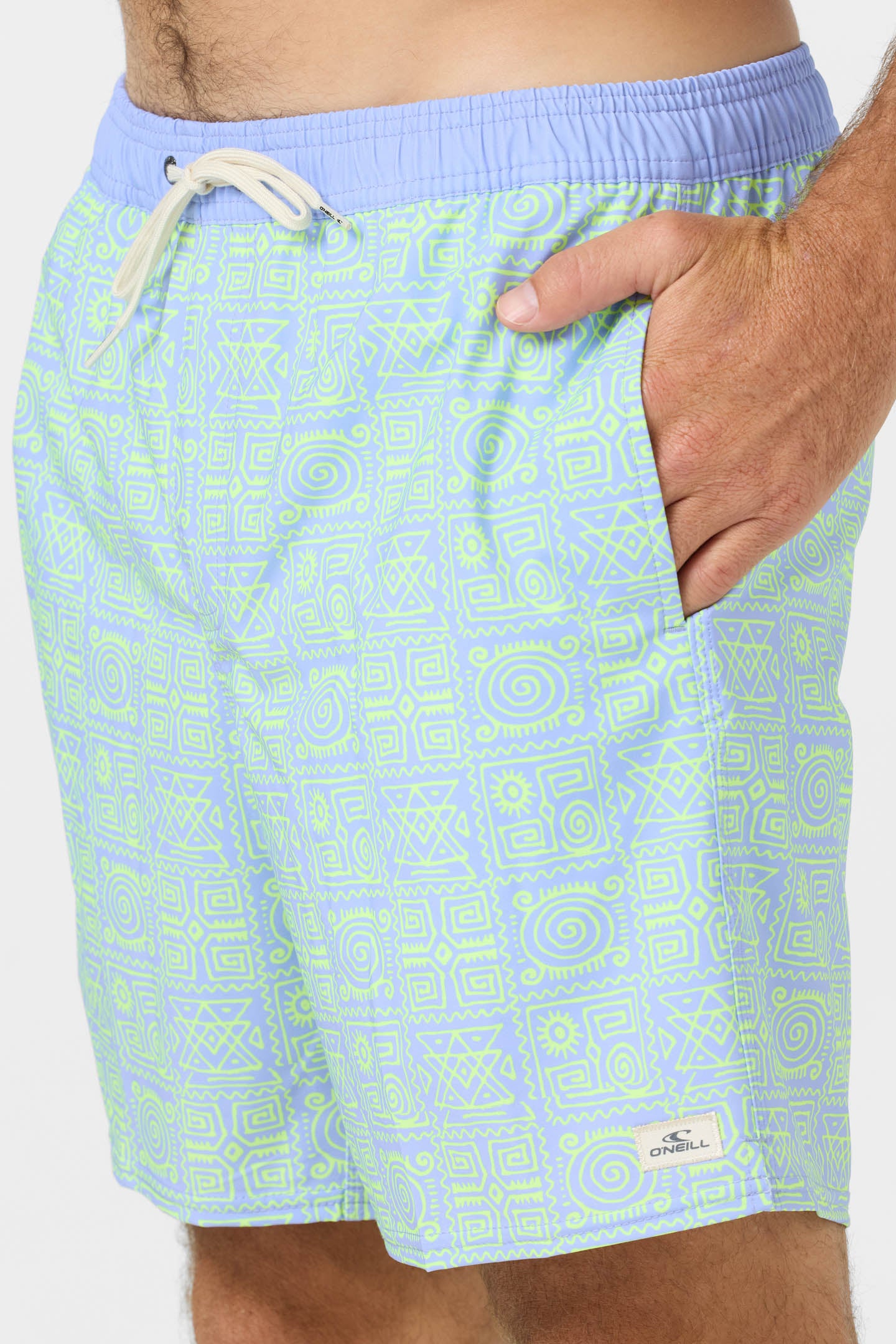 Hermosa Elastic Waist Lined 17 Swim Trunks - Image 4