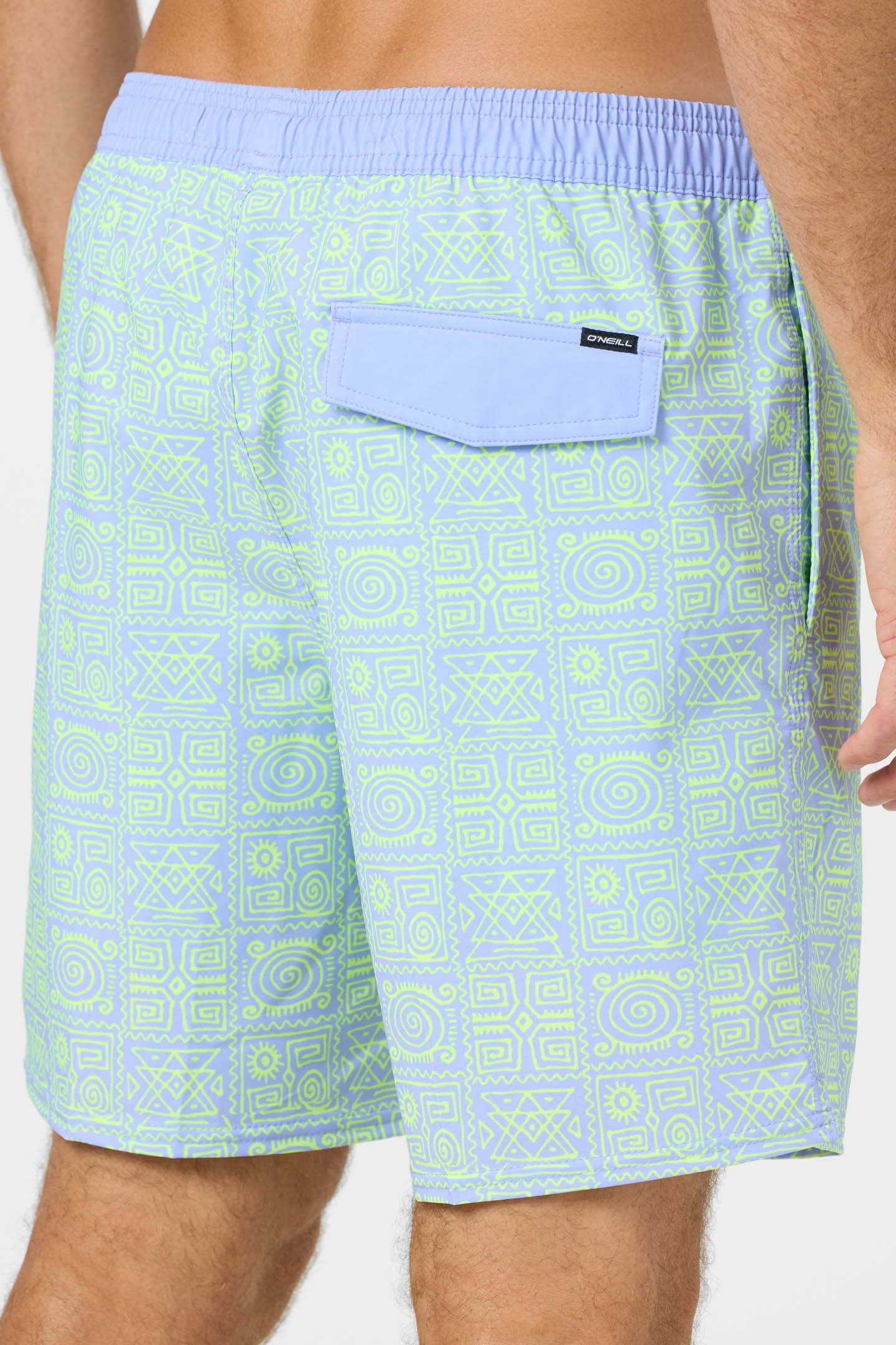 Hermosa Elastic Waist Lined 17 Swim Trunks - Image 6