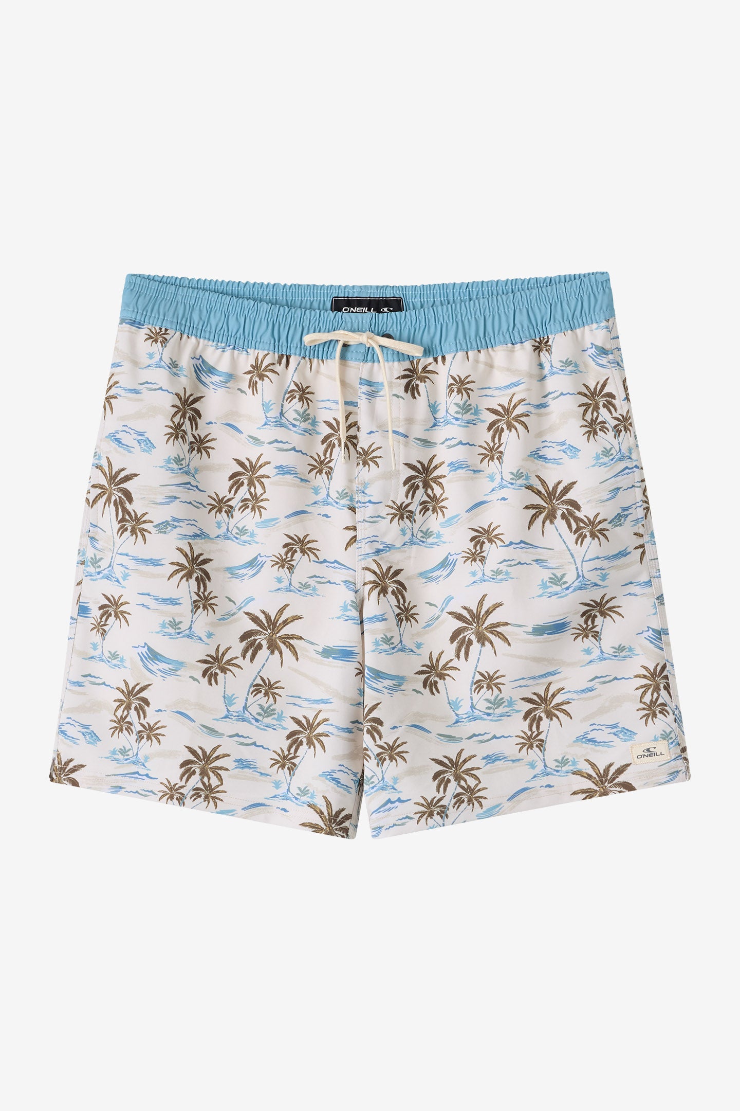 Hermosa Elastic Waist Lined 17 Swim Trunks