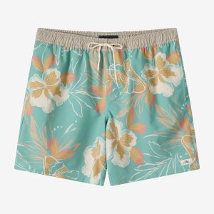 Hermosa Elastic Waist Lined 17 Swim Trunks