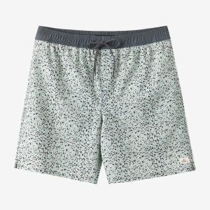Hermosa Elastic Waist Lined 17 Swim Trunks