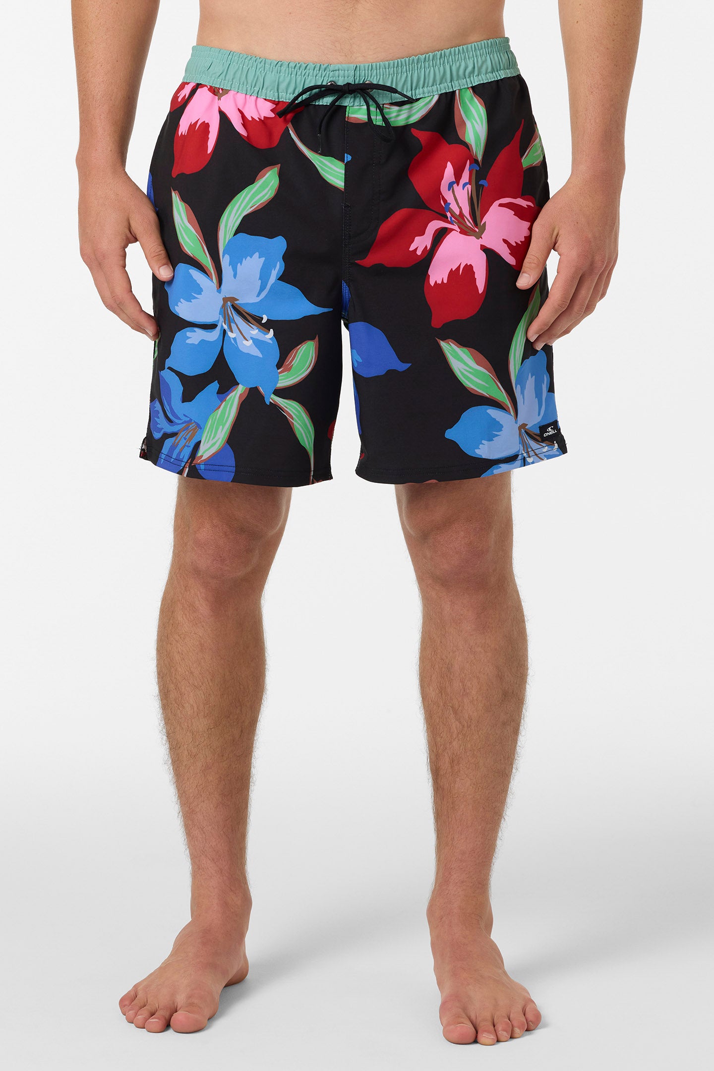 Hermosa Elastic Waist Lined 17 Swim Trunks - Image 2