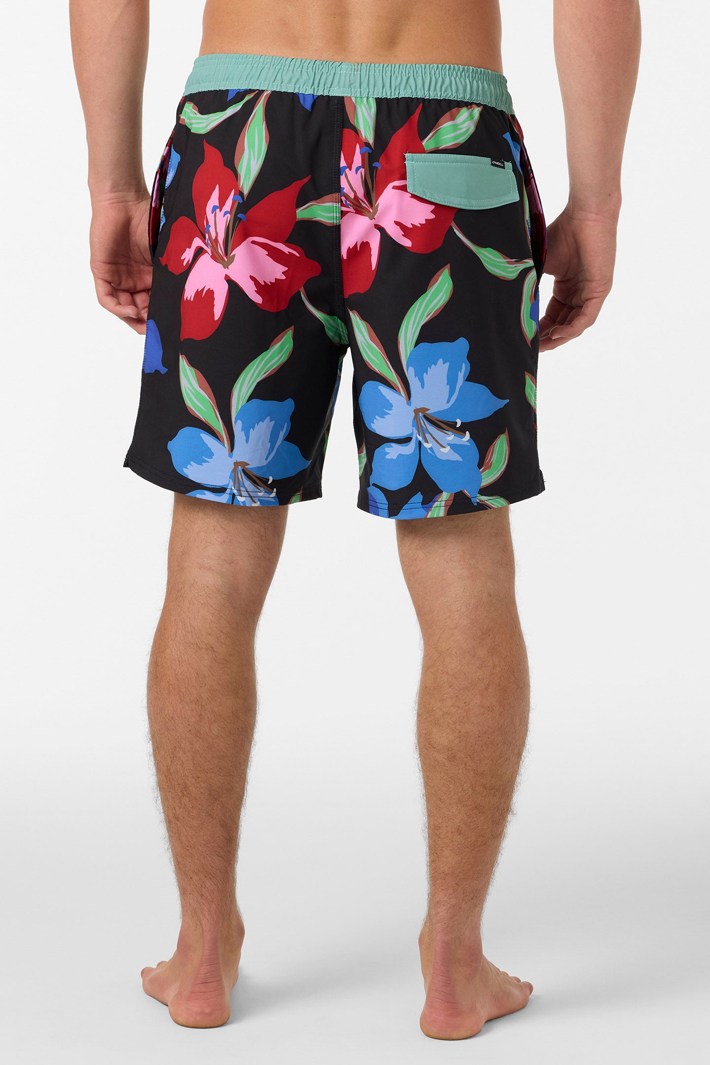 Hermosa Elastic Waist Lined 17 Swim Trunks - Image 4