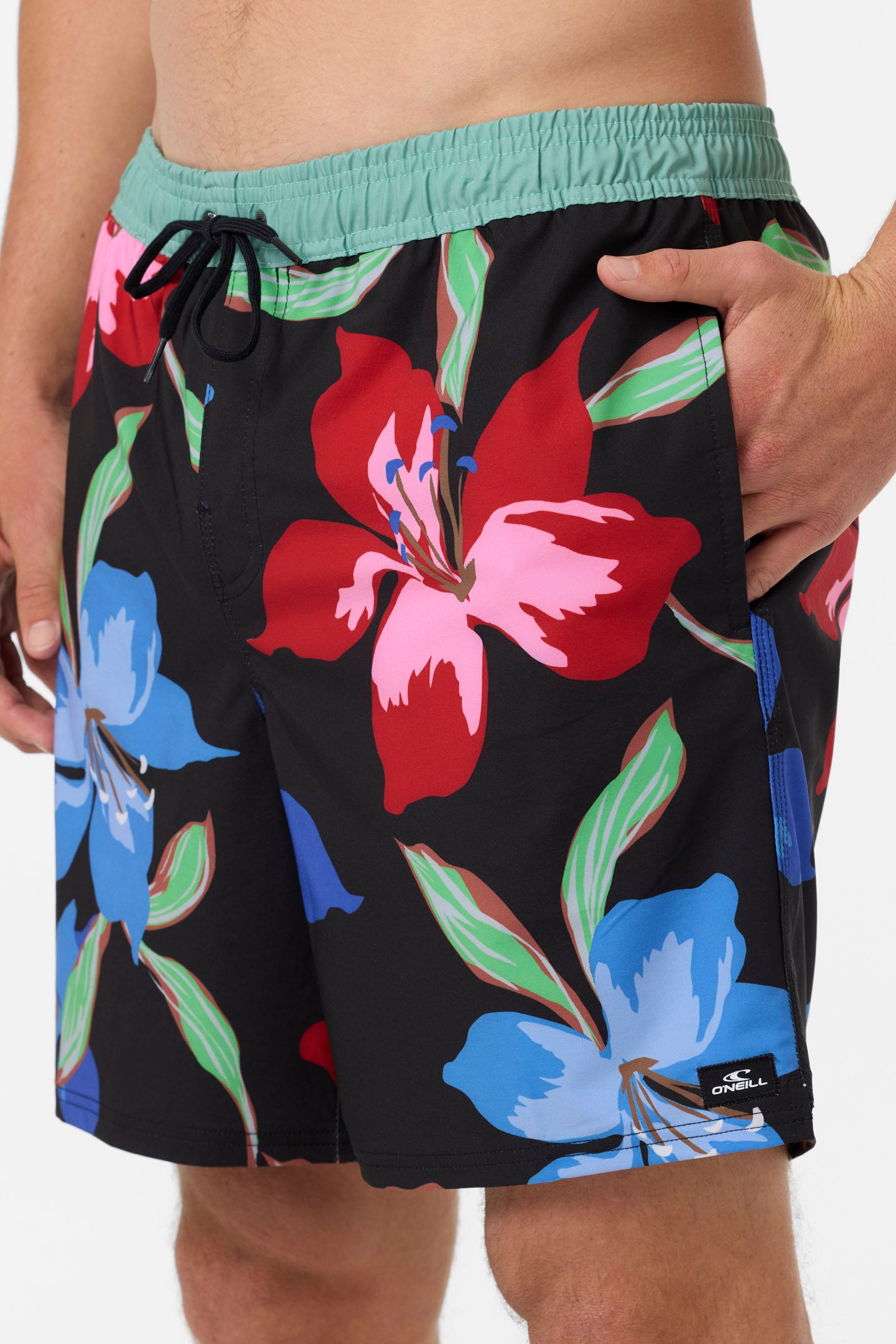 Hermosa Elastic Waist Lined 17 Swim Trunks - Image 5