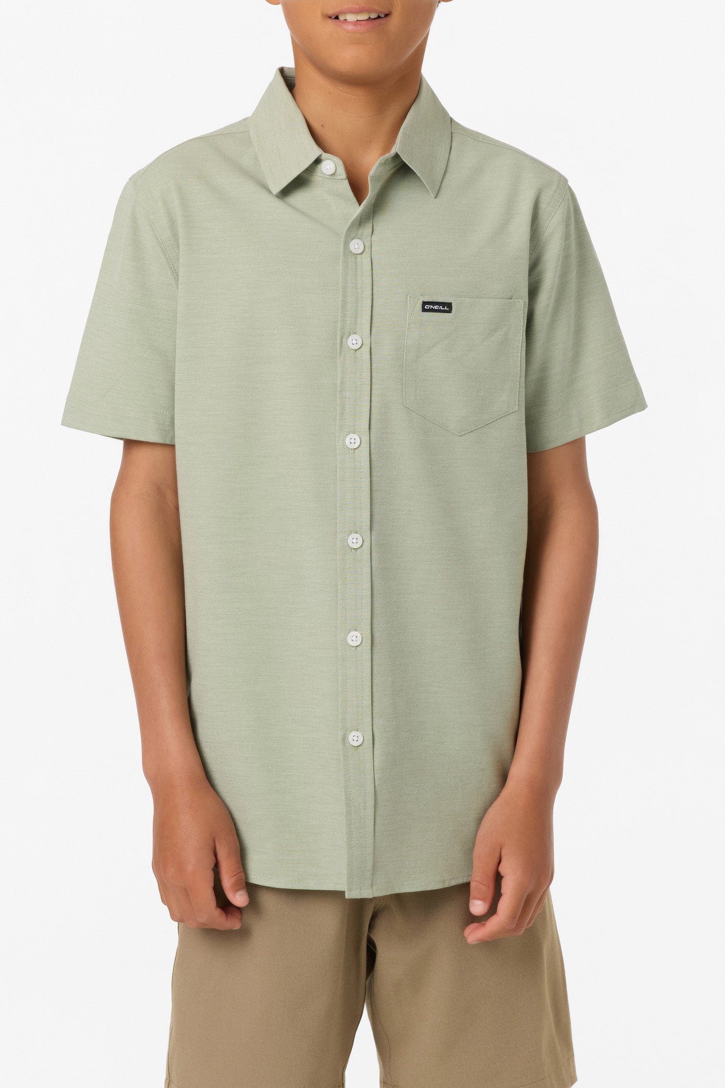 Boy's Light Check Standard Fit Woven Shirt - Image 2