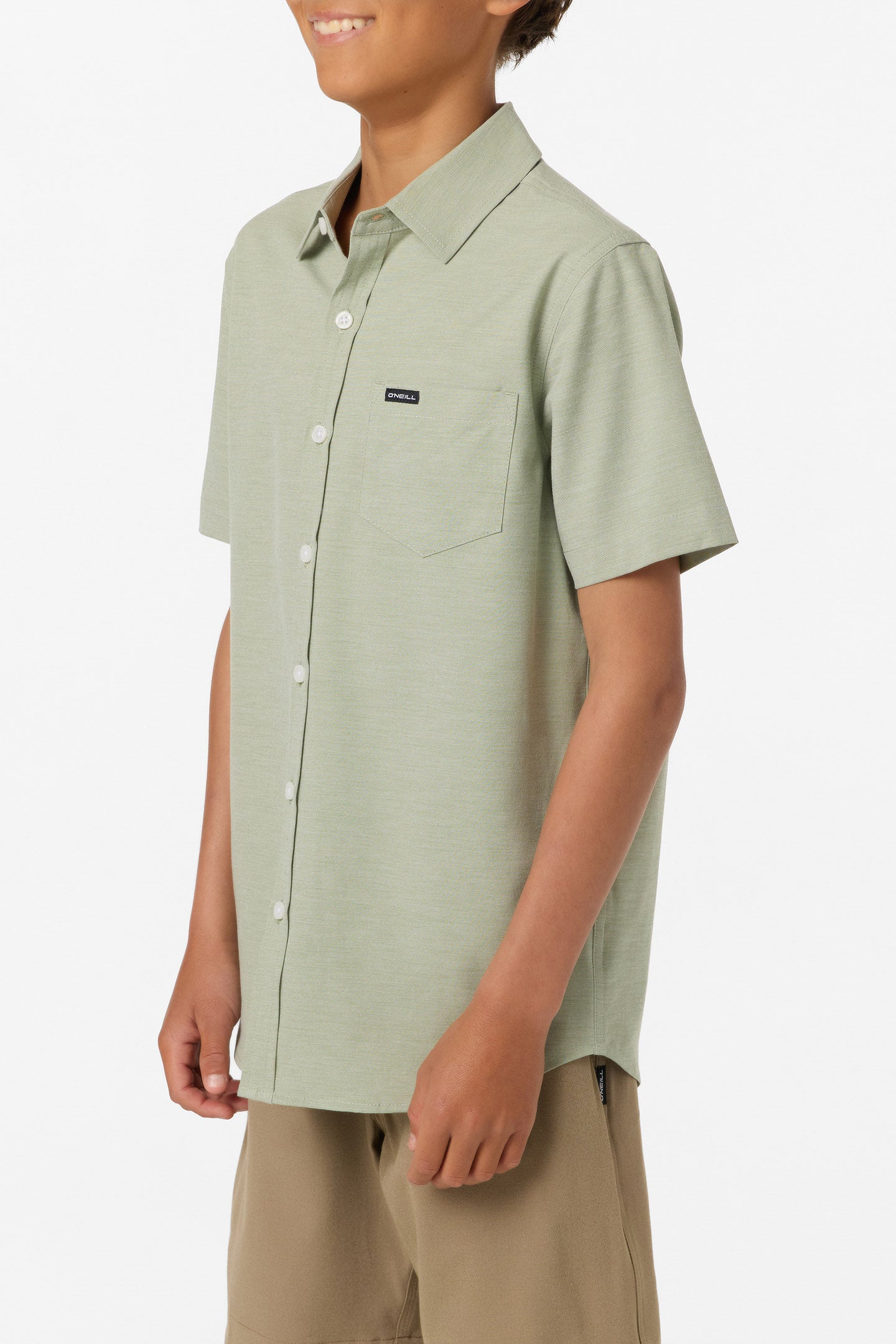 Boy's Light Check Standard Fit Woven Shirt - Image 3