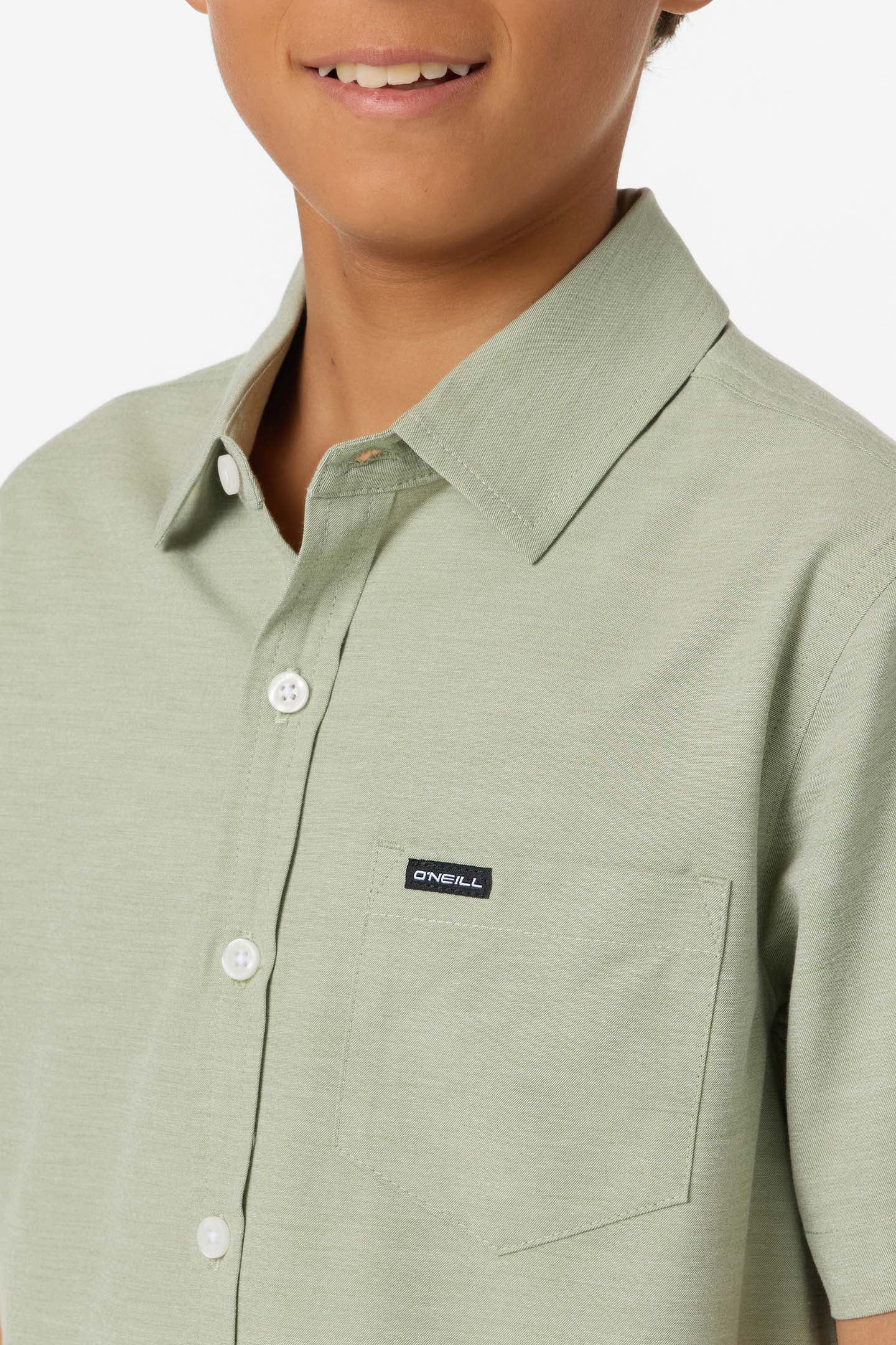 Boy's Light Check Standard Fit Woven Shirt - Image 5