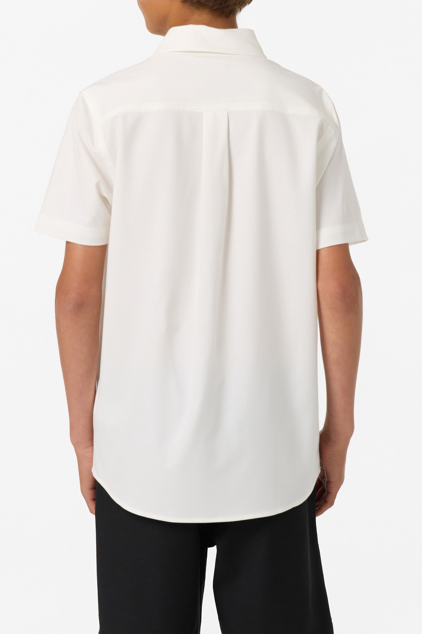 Boy's Light Check Standard Fit Woven Shirt - Image 4