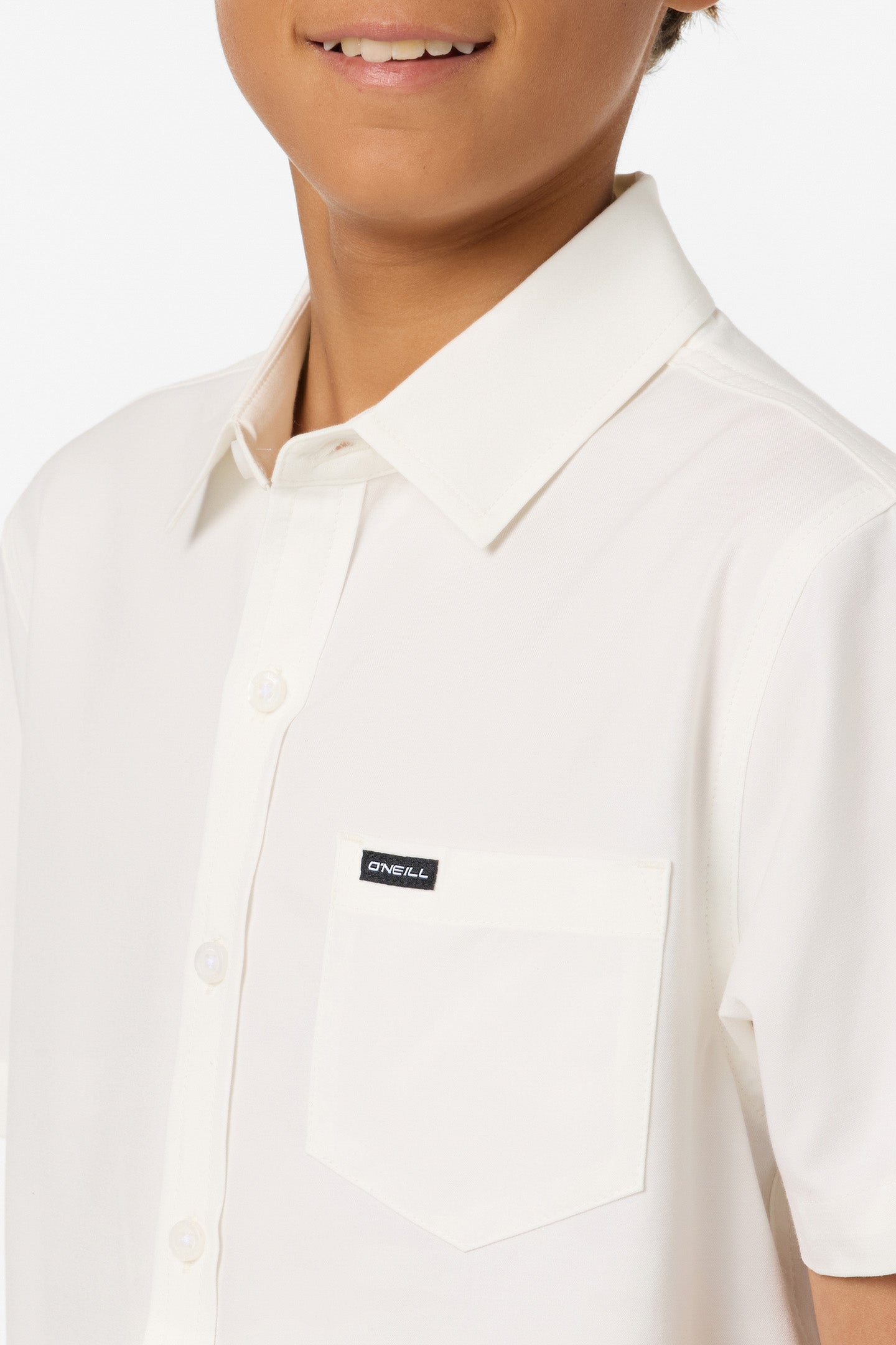 Boy's Light Check Standard Fit Woven Shirt - Image 5
