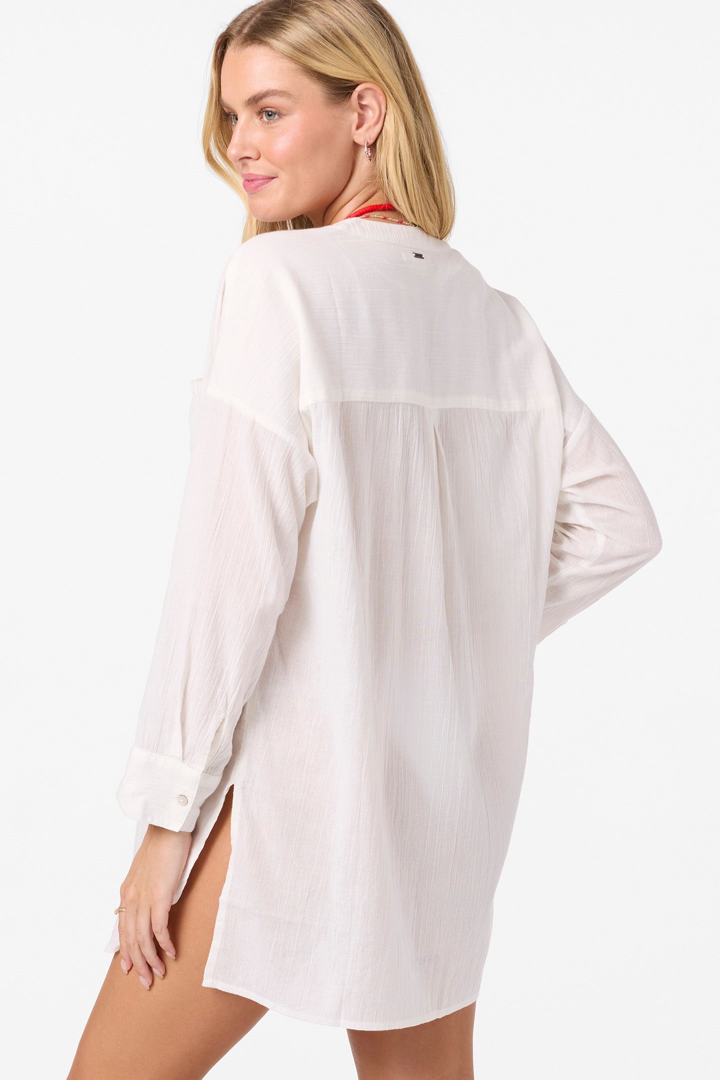 Belizin Long Sleeve Cover-Up Dress - Image 2