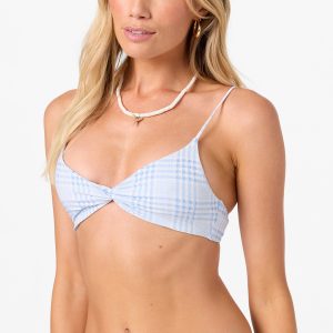 Catamaran Plaid Malibu Bralette Bikini Top